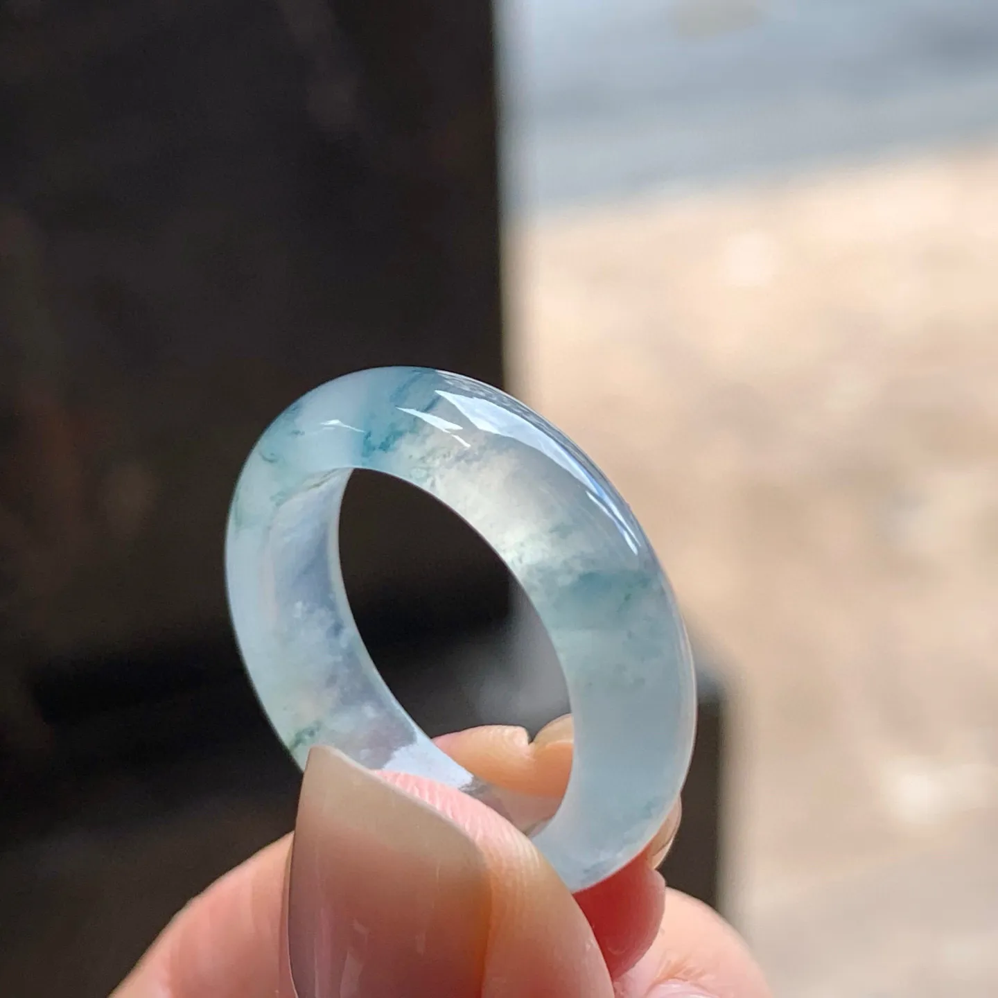 冰种飘花指环
清爽