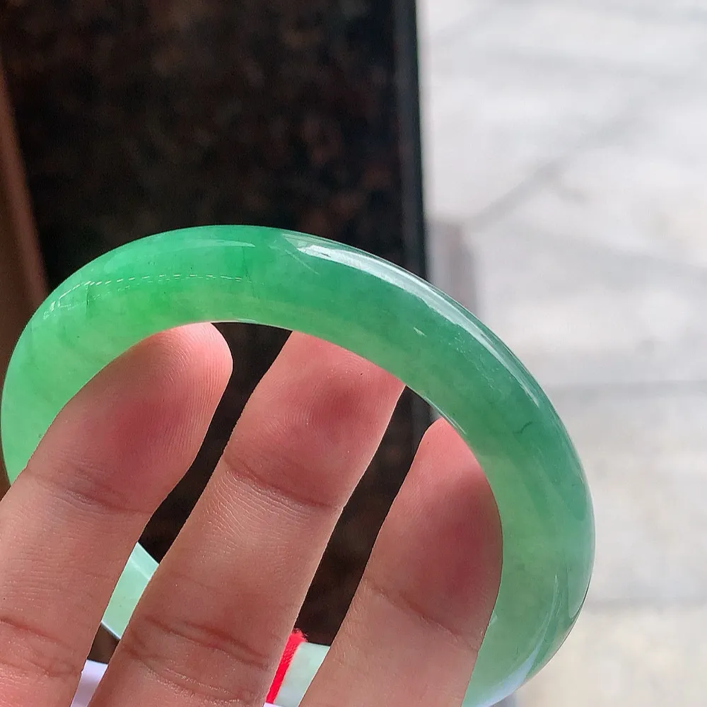 圆条高冰绿 一丝细线 尺寸:53.1/10.2 种色兼备