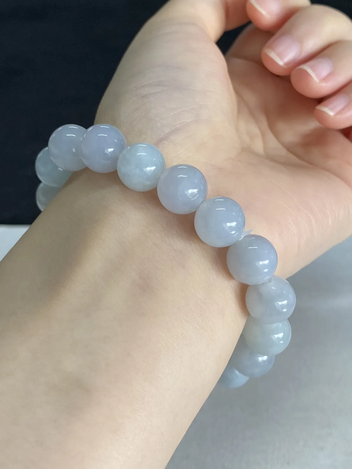 翡翠手链，老种老料，胶感满满。