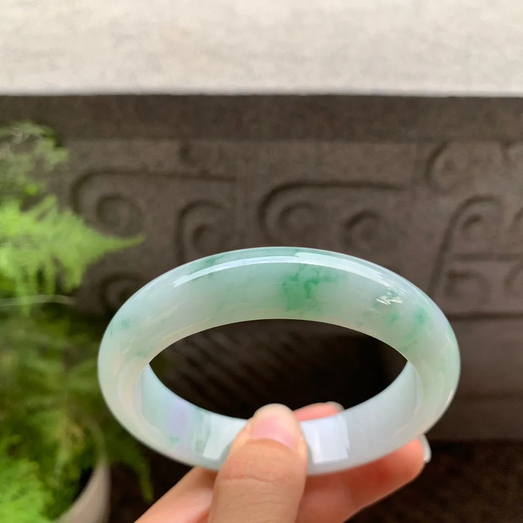 大圈口60-13.8-8.9【阳绿正圈手镯】