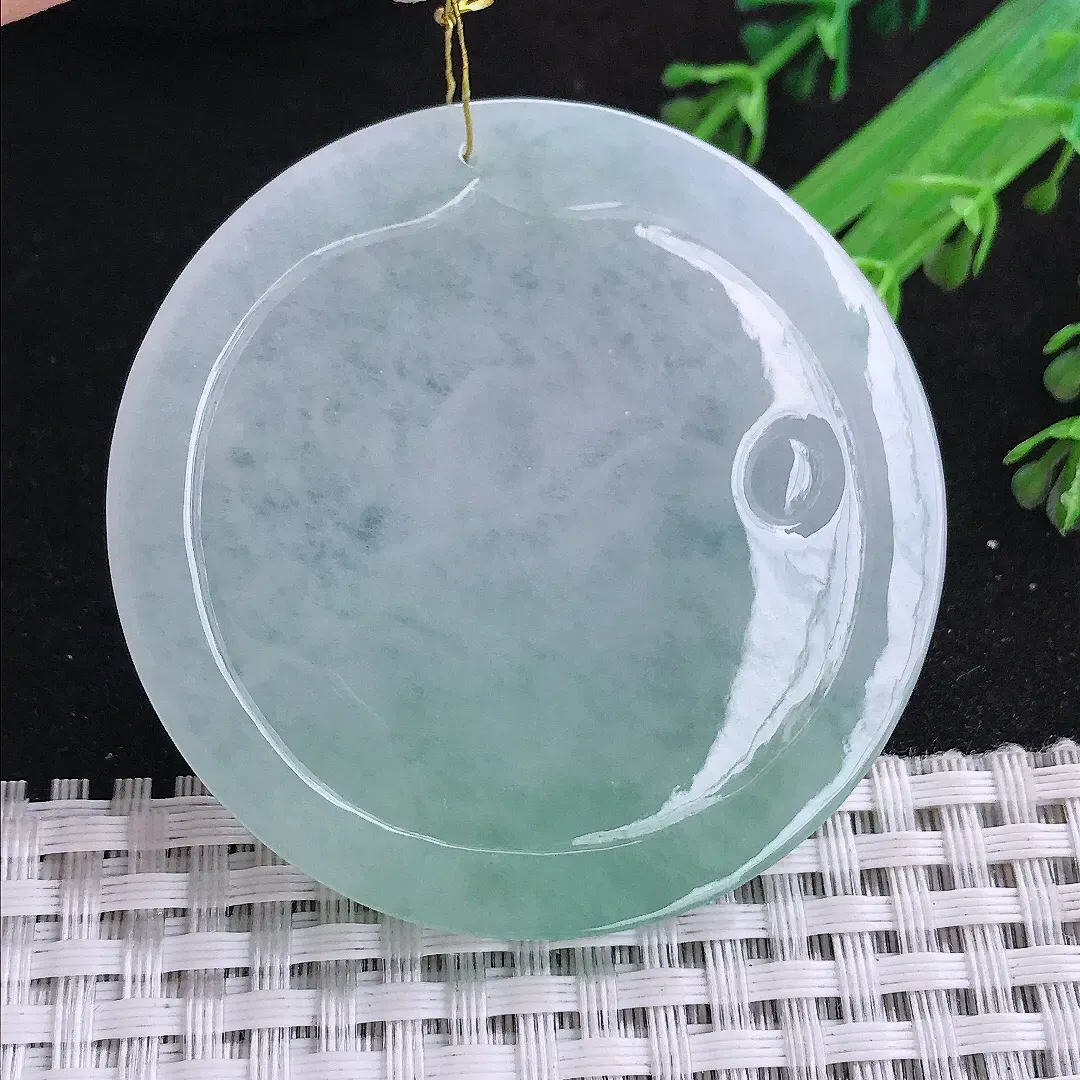 自然光54.5/5.3老坑冰胶水灵冰晴阿弥陀佛吊坠翡翠玉石挂件