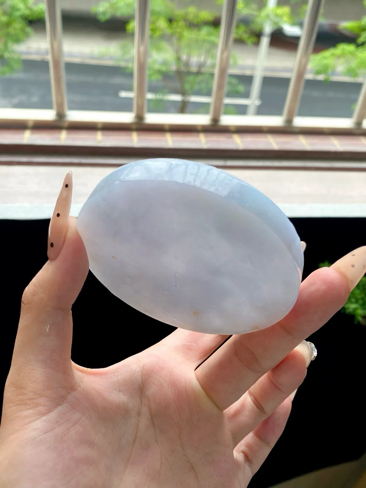 冰蓝天空蓝圆条镯饼镯胚，⭕️正圈最大做60，圆条最大做56