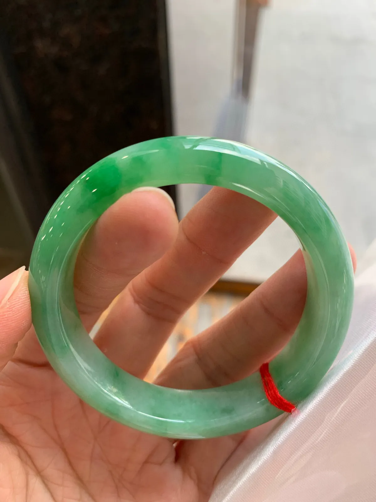 正圈飘绿 尺寸：55/12.6/8.9mm