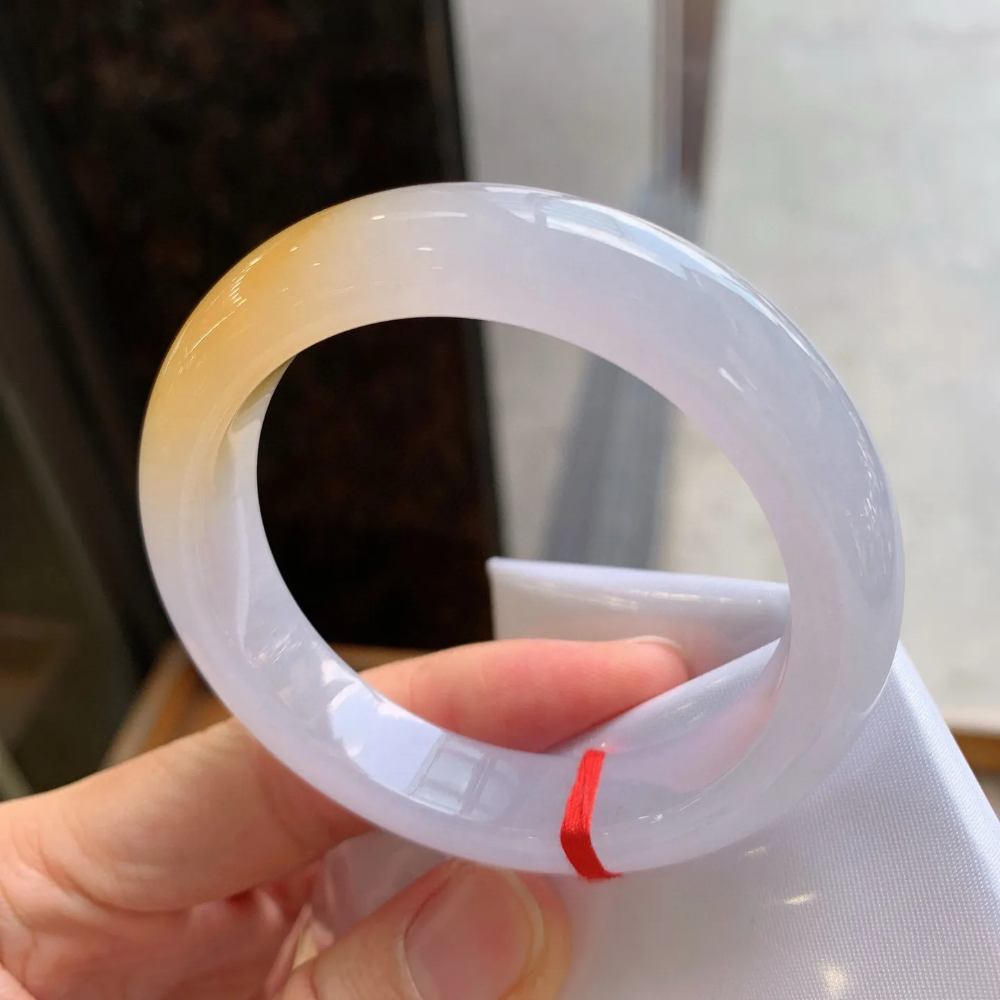 正圈冰黄翡 尺寸：53/12.2/8.7mm