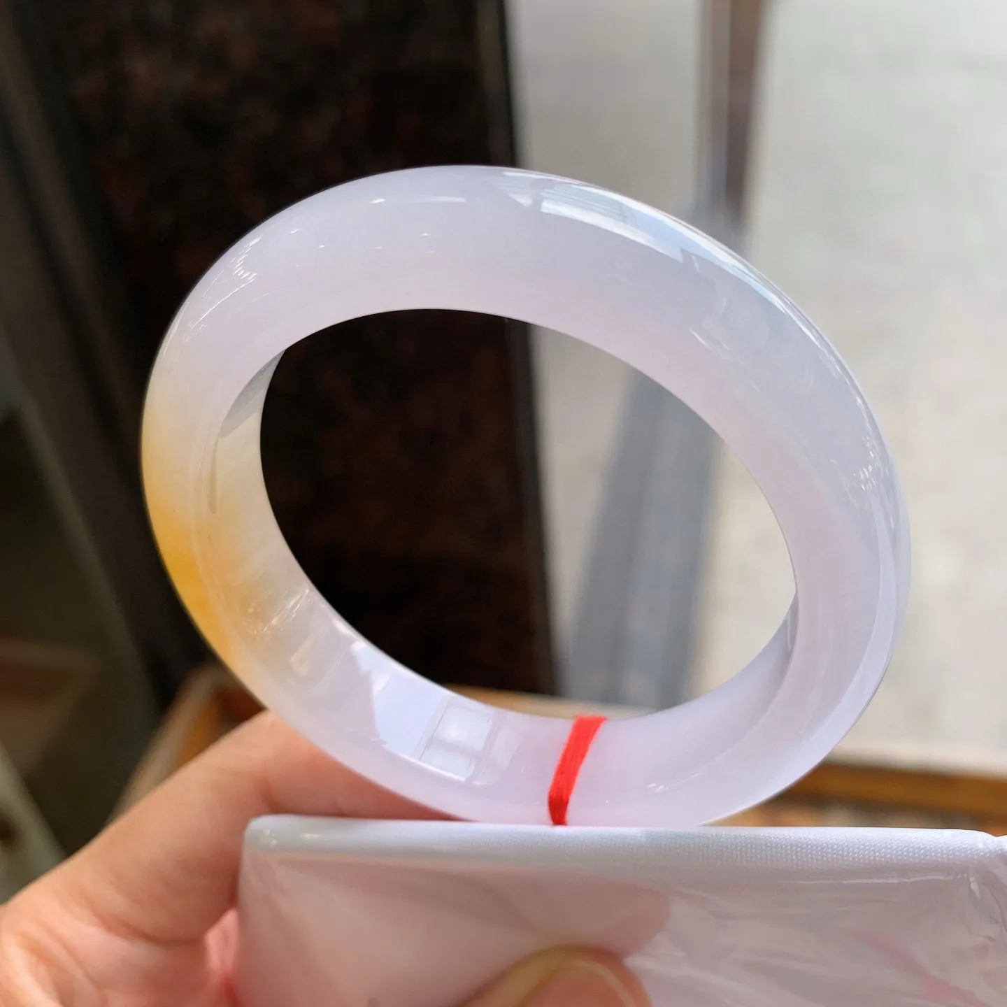 正圈冰黄翡 尺寸：53/12.2/8.7mm