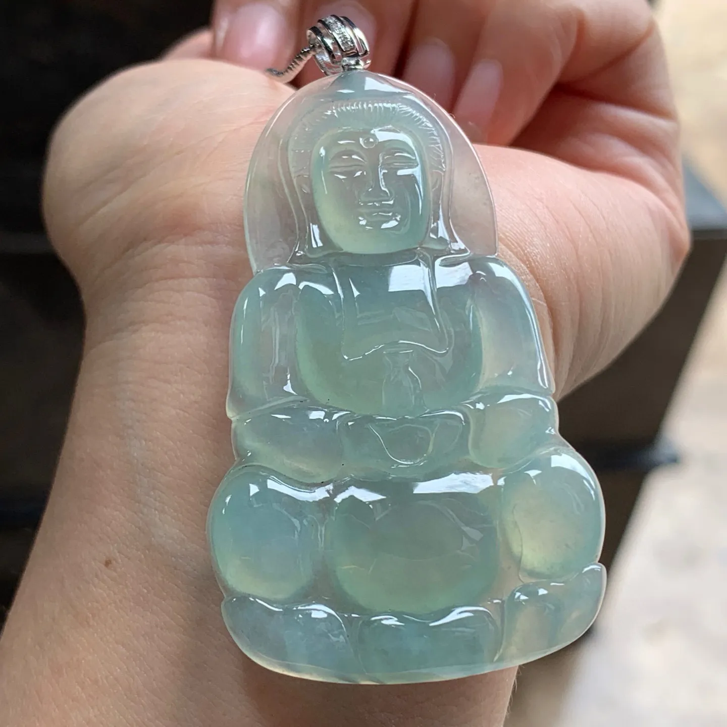 金扣冰晴观音^_^种水足 颜色油润