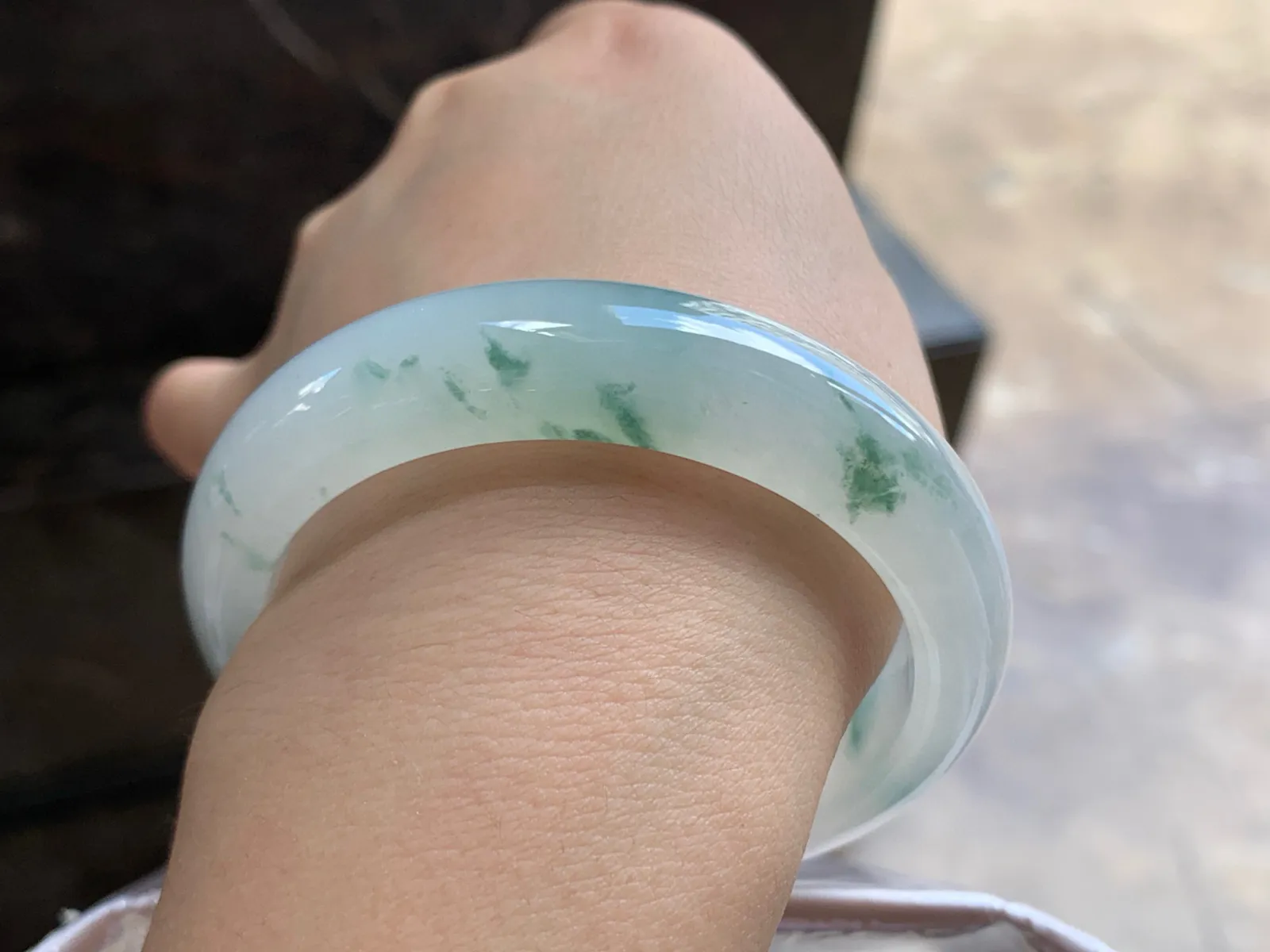 53-13-8.2

冰蓝花手镯^_^飘花灵韵 种水足 清新