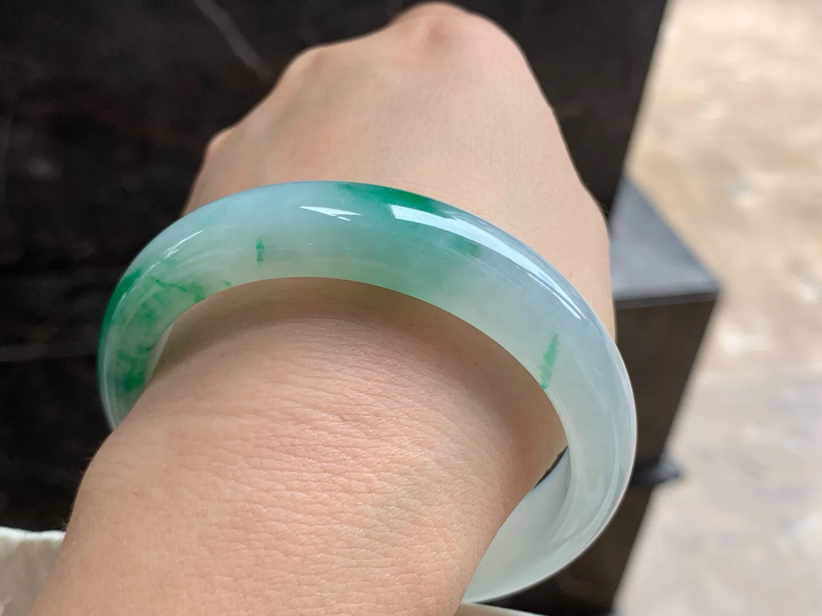 55-12.5-7.5

绿花手镯^_^种水足 清新