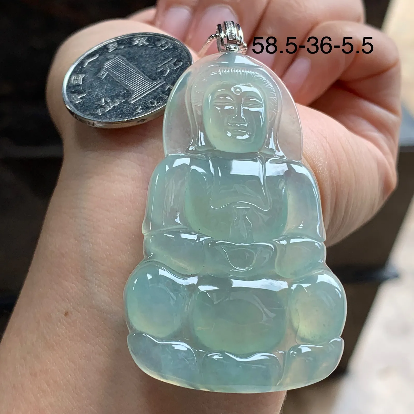 金扣冰晴观音^_^种水足 颜色油润