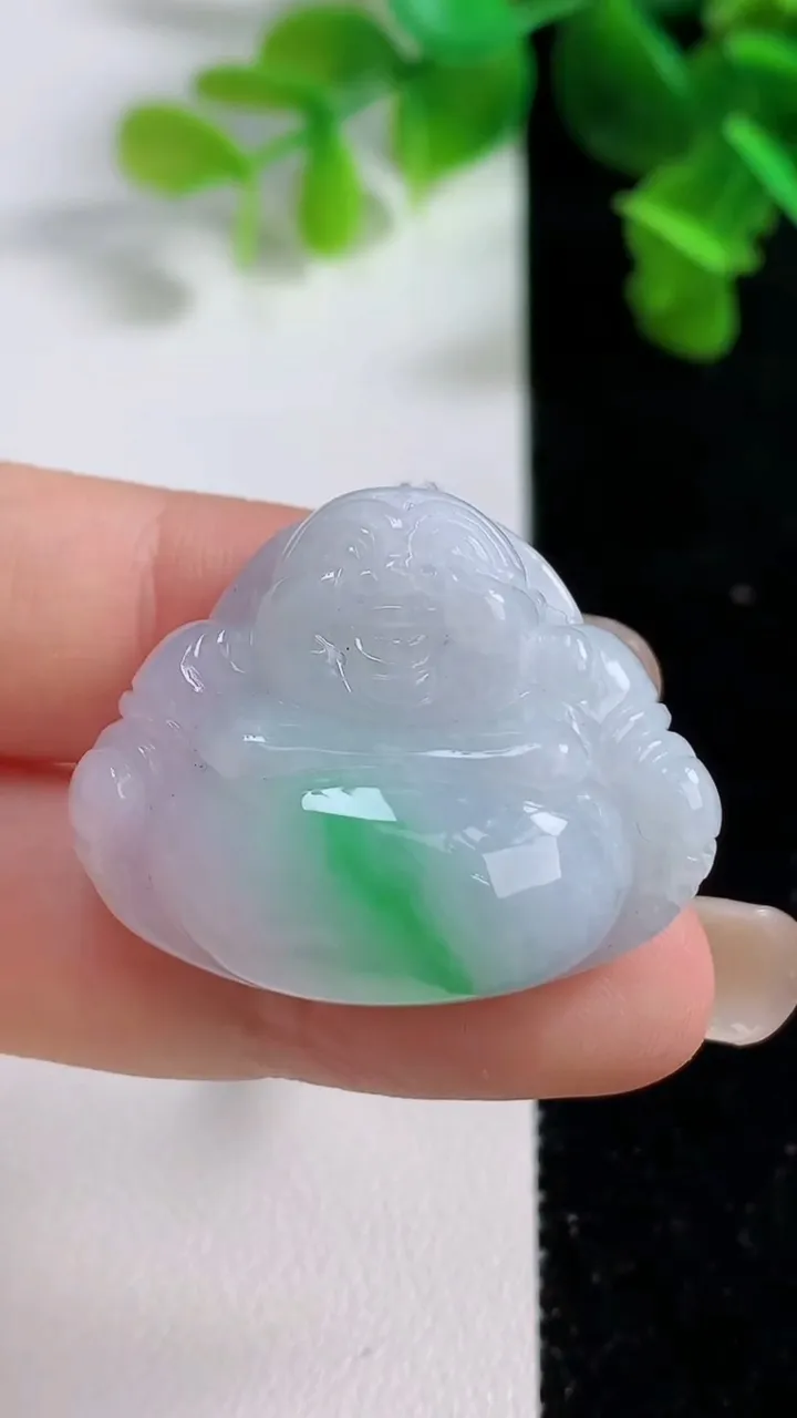 天然A货翡翠佛公吊坠，尺寸25.7-32.5-13.8，重量:20.00g
9月14日