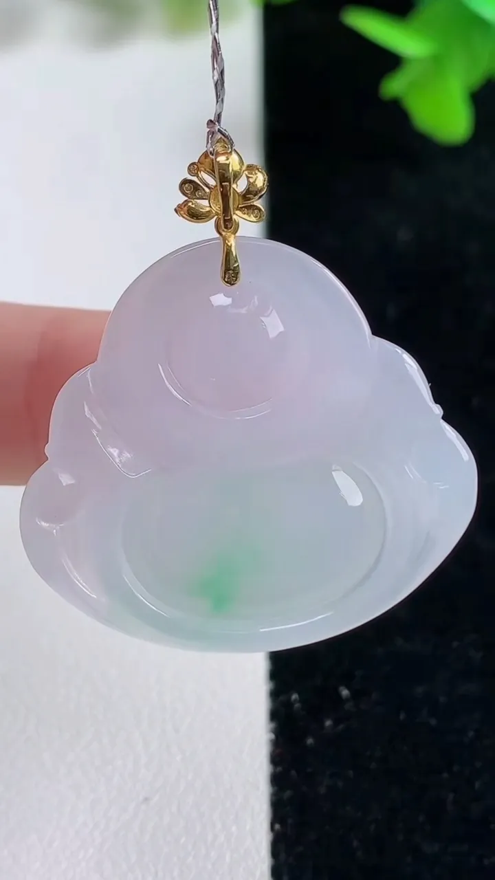 天然A货翡翠佛公吊坠，尺寸28-30.8-5，重量:7.66g
9月16日