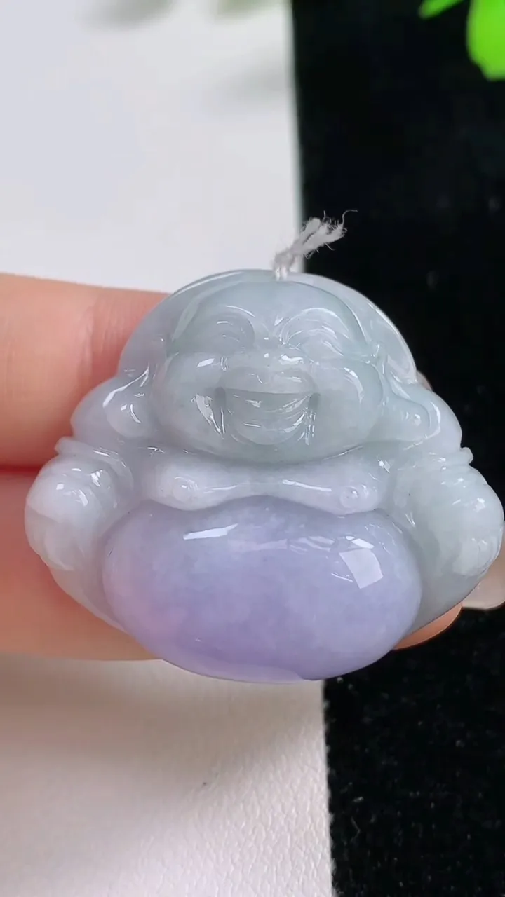 天然A货翡翠紫罗兰佛公吊坠，尺寸31-36.5-10.6，重量:19.14g
9月17日
