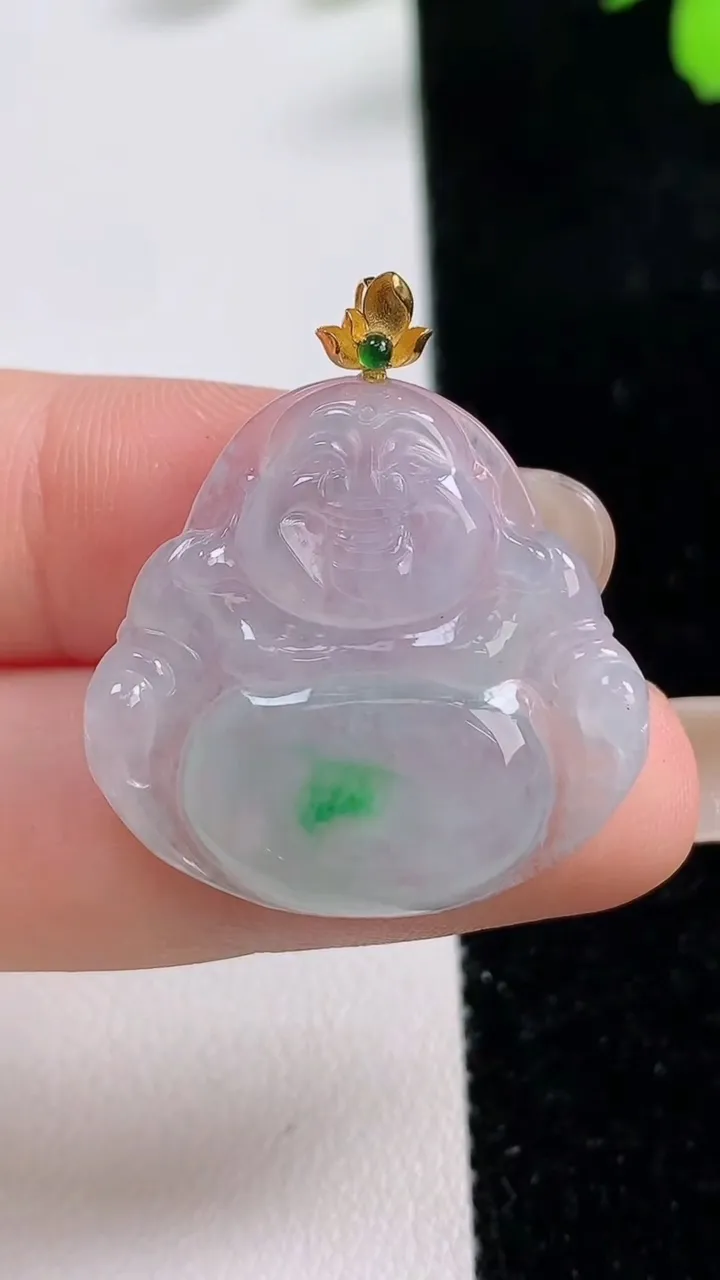 天然A货翡翠佛公吊坠，尺寸26-27.2-3.8，重量:4.63g
9月17日