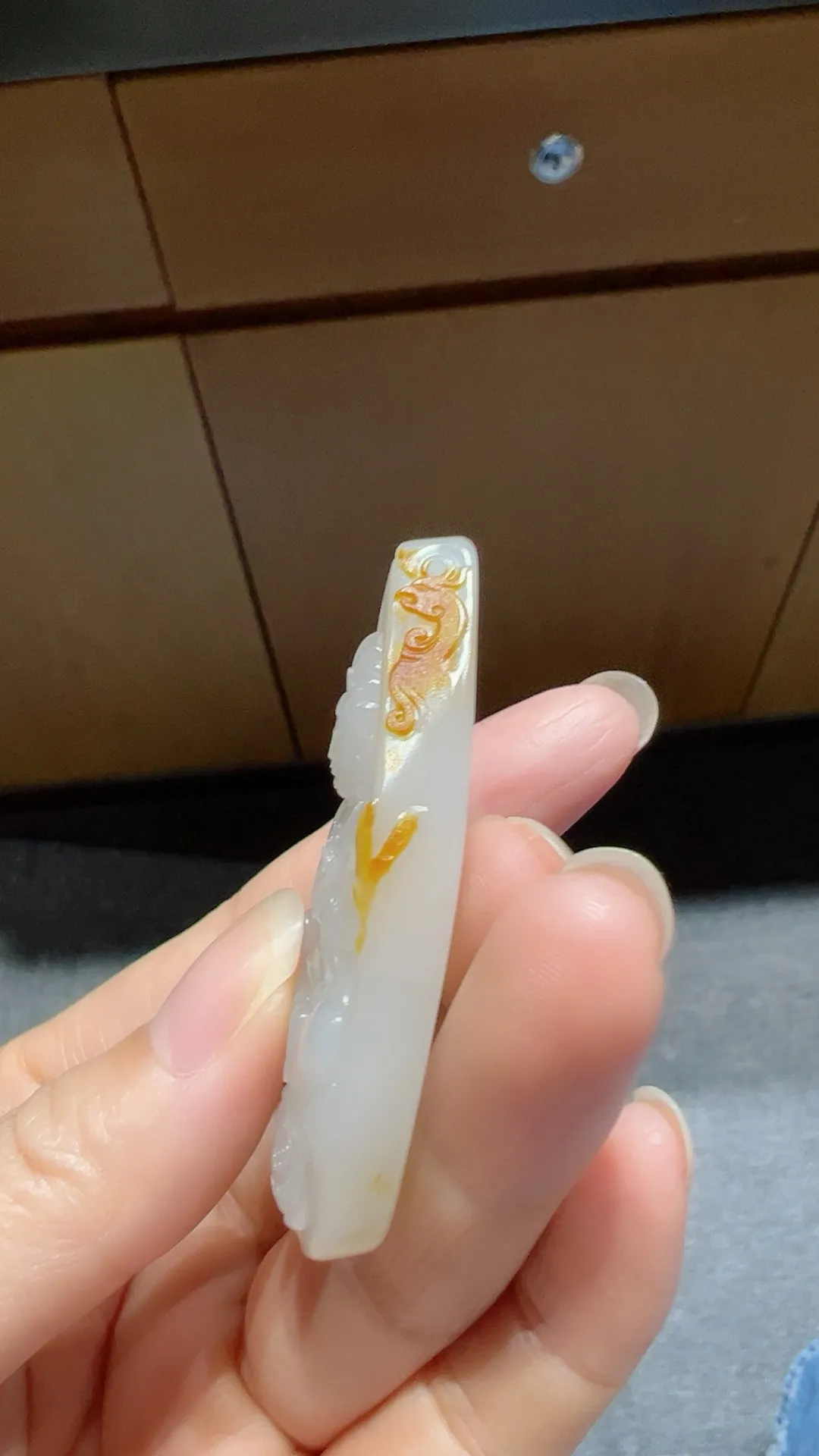 高品质｜红皮白肉｜观音

重27.6克 尺寸56*32*10.5mm