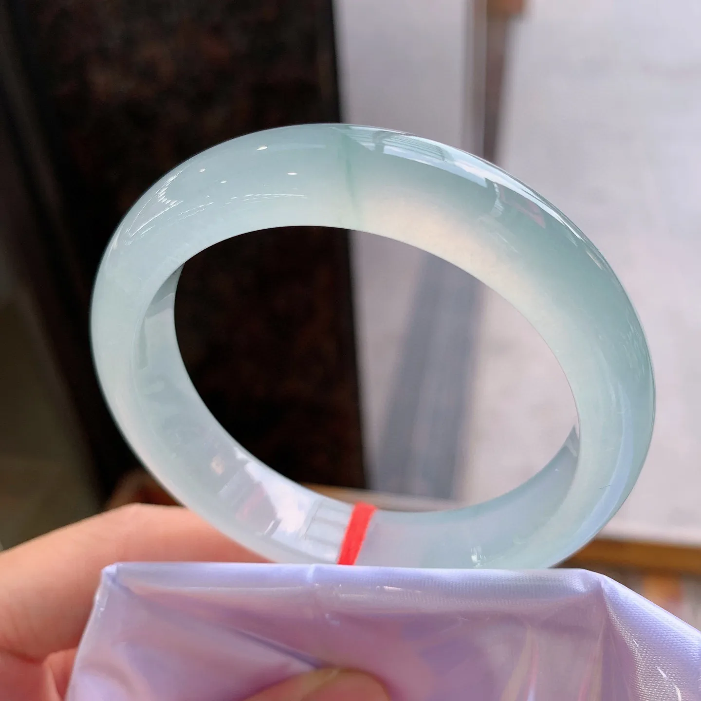 正圈冰镯 尺寸：56.3/13/8.8mm