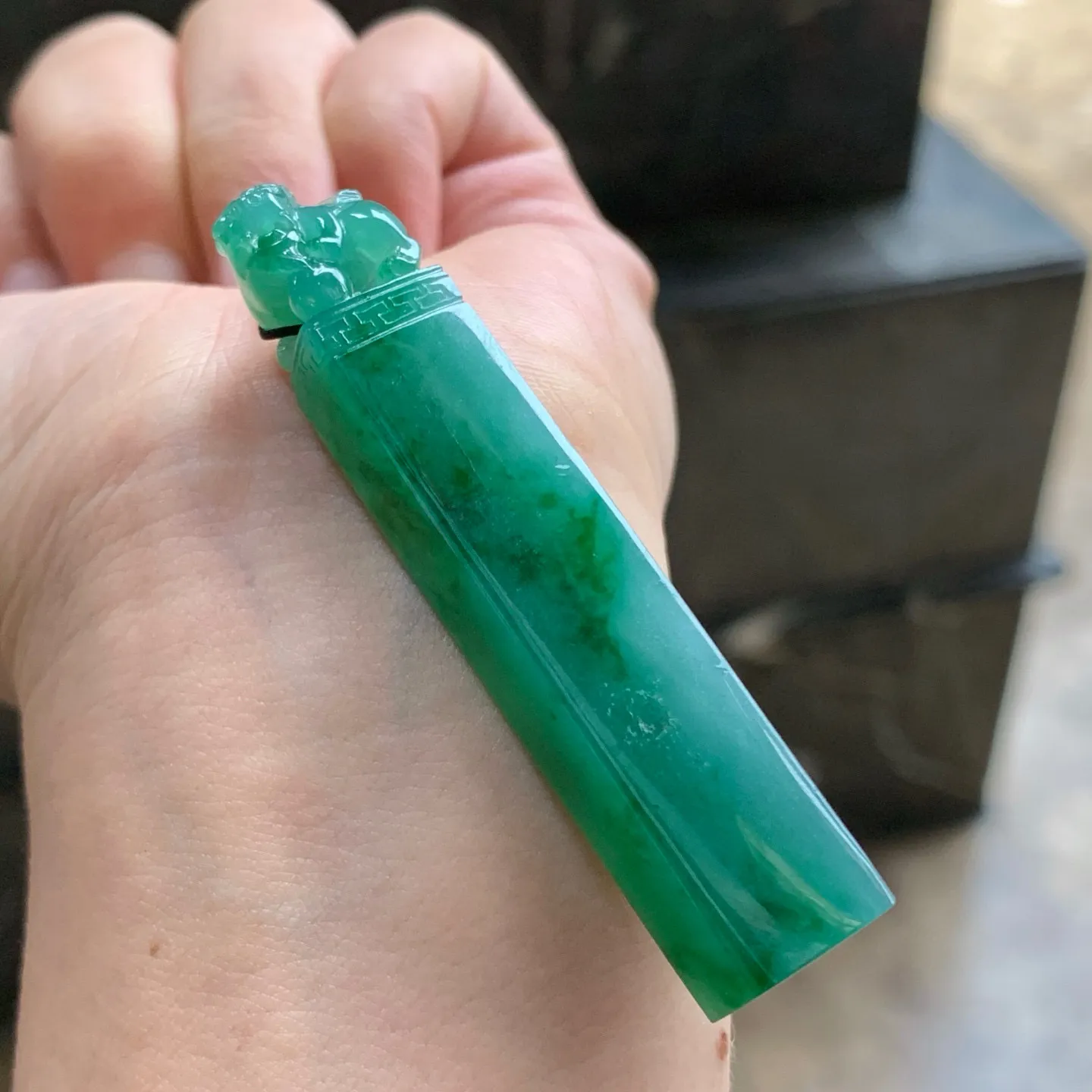 辣绿色印章
 特色～