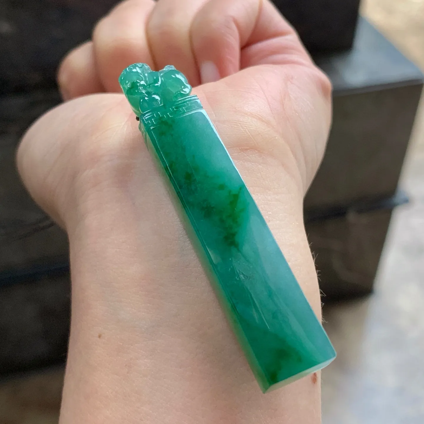 辣绿色印章
 特色～