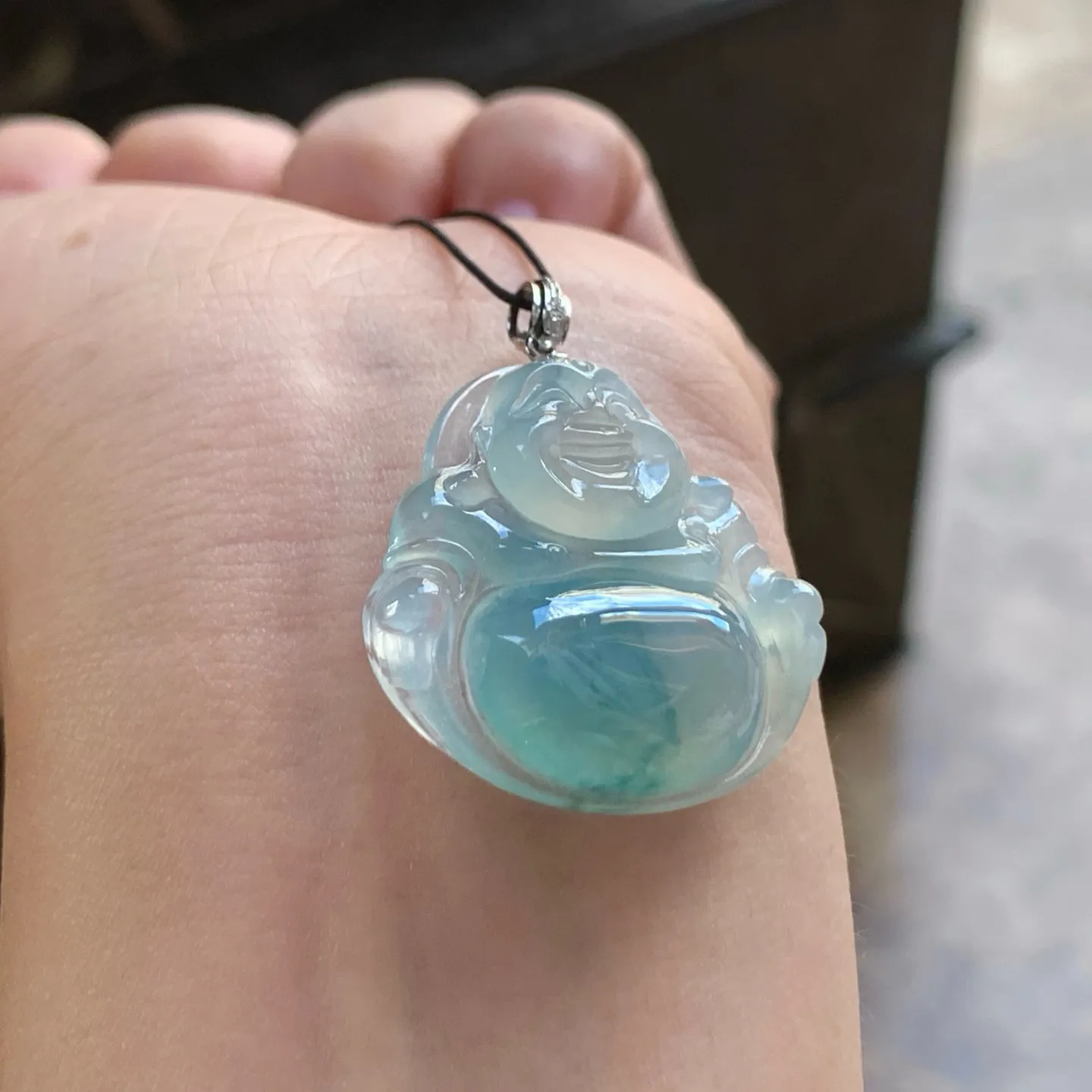 冰种飘花坐佛