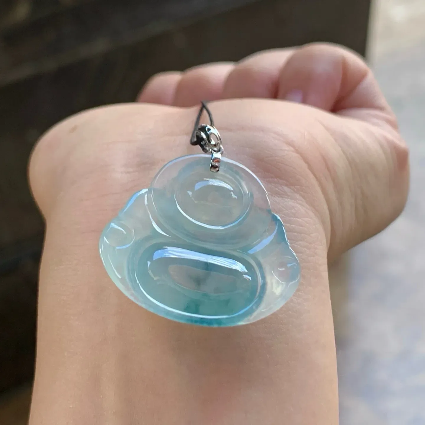 冰种飘花坐佛