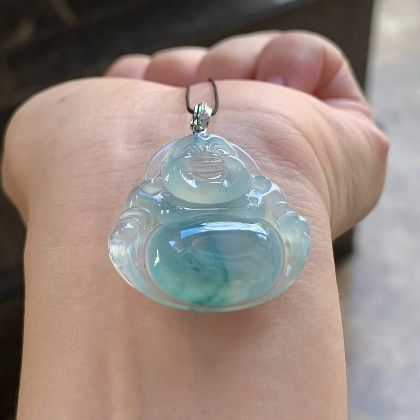 冰种飘花坐佛