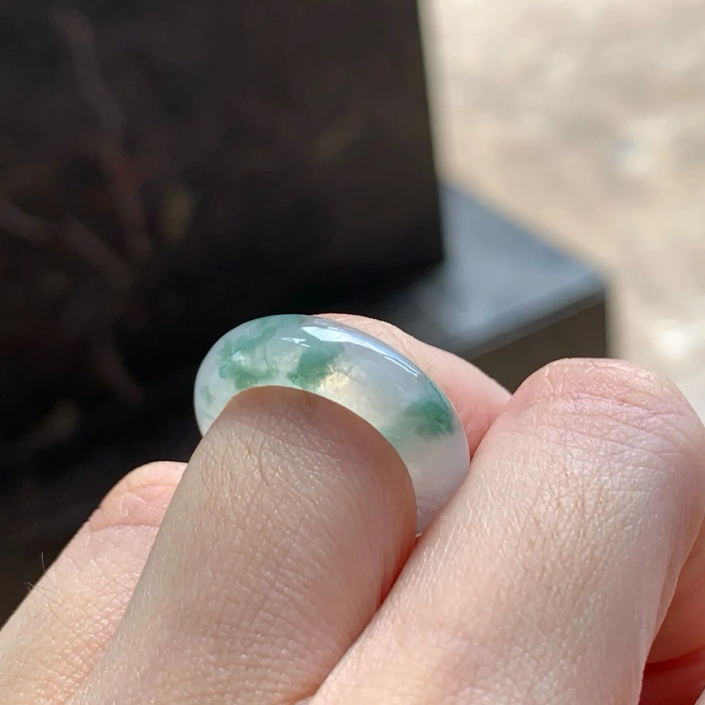 冰种飘花指环
种好水润 干净清爽