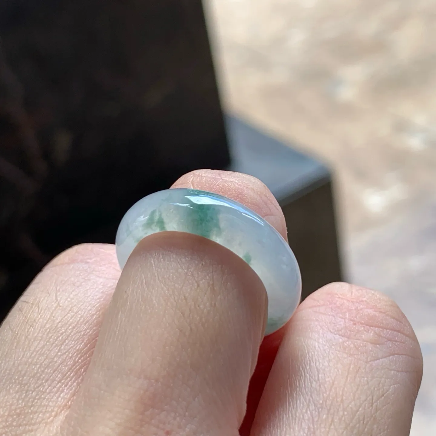冰种飘花指环
种好水润 干净清爽