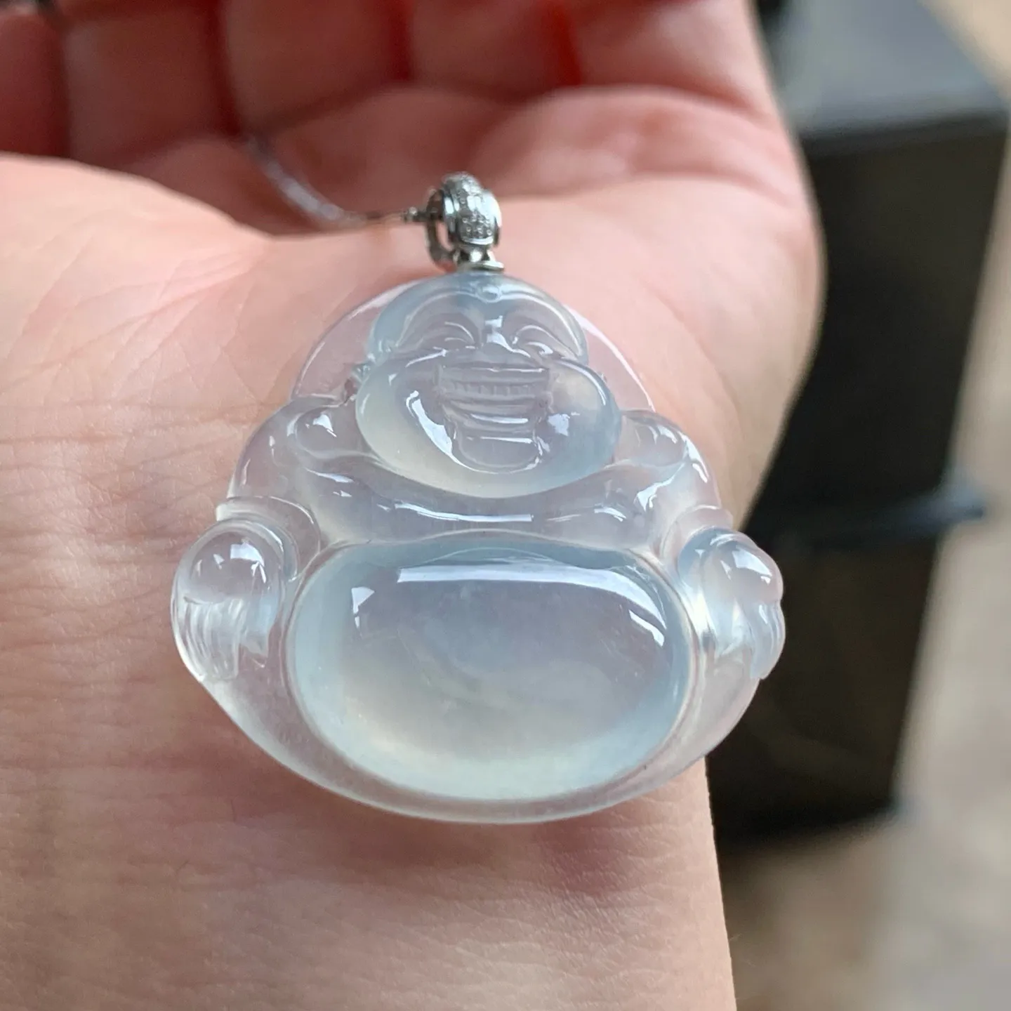 冰种坐佛
种好水足