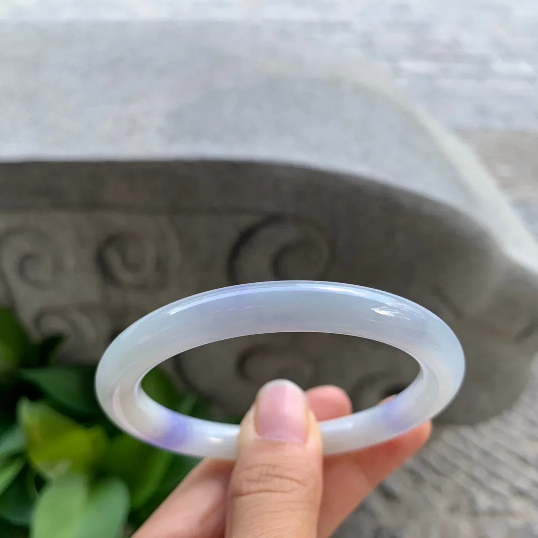 圈口55.5-7.8 【茄紫圆条手镯】圆条55 56可戴