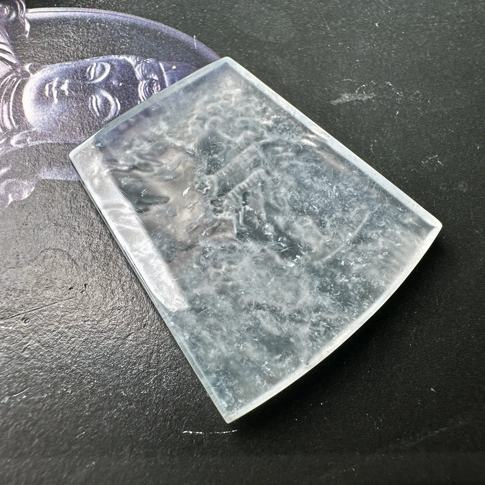 【玻璃种山水】种地很不错，冰感十足，通透度好，画面感强烈，稀有的好山水
