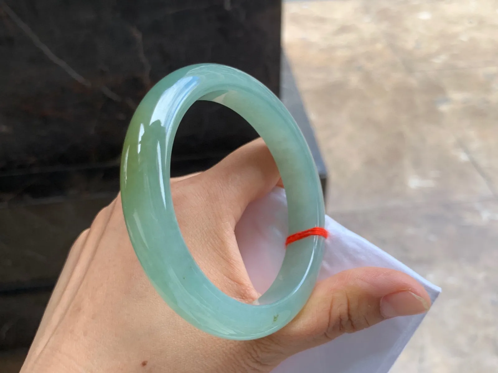 60-12-9mm
黄翡手镯 种好细腻 水润