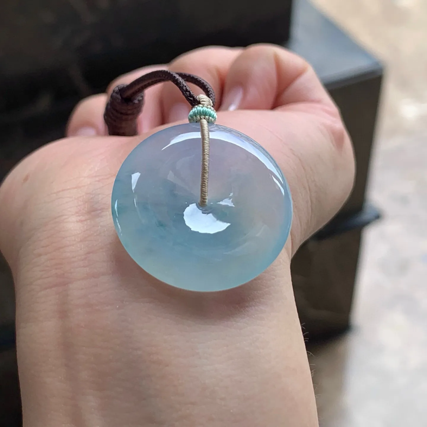 糯冰平安扣
水润清秀～