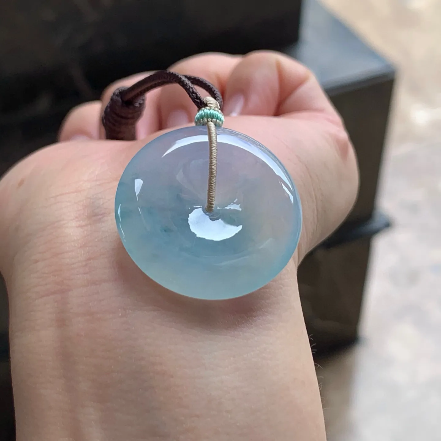 糯冰平安扣
水润清秀～