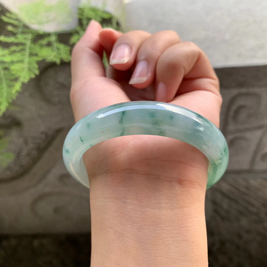 圈口 55.8-13-8.2【冰飘花正圈手镯】正圈55 56可戴