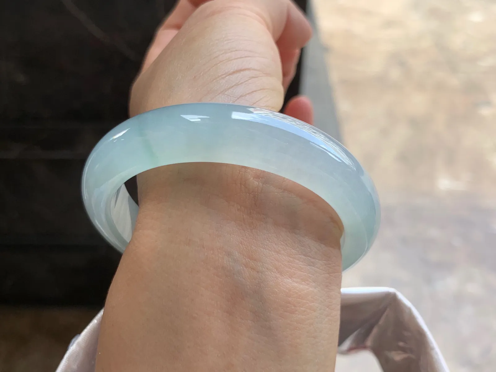 57-13-8mm
冰种手镯 冰透莹润  水润 清爽