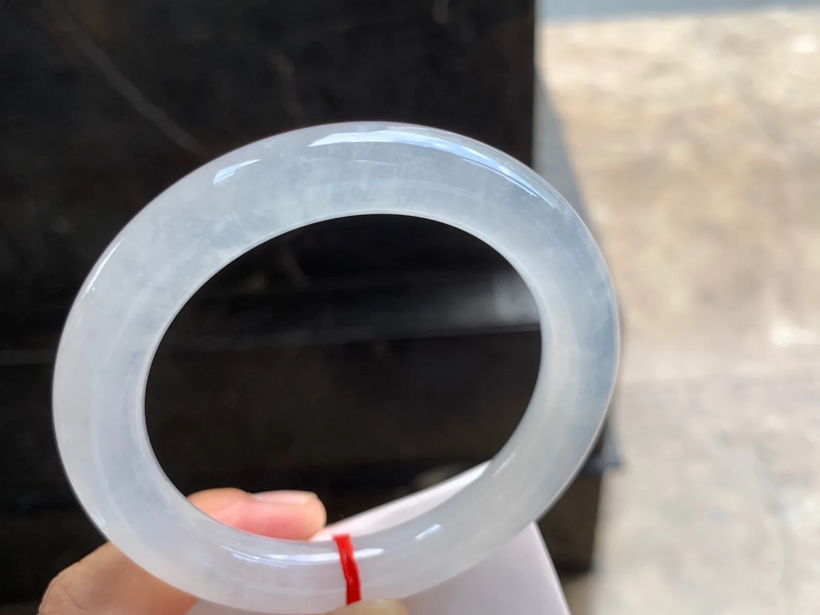 56-10.5mm
白冰圆条手镯 冰透十足 纯净无暇