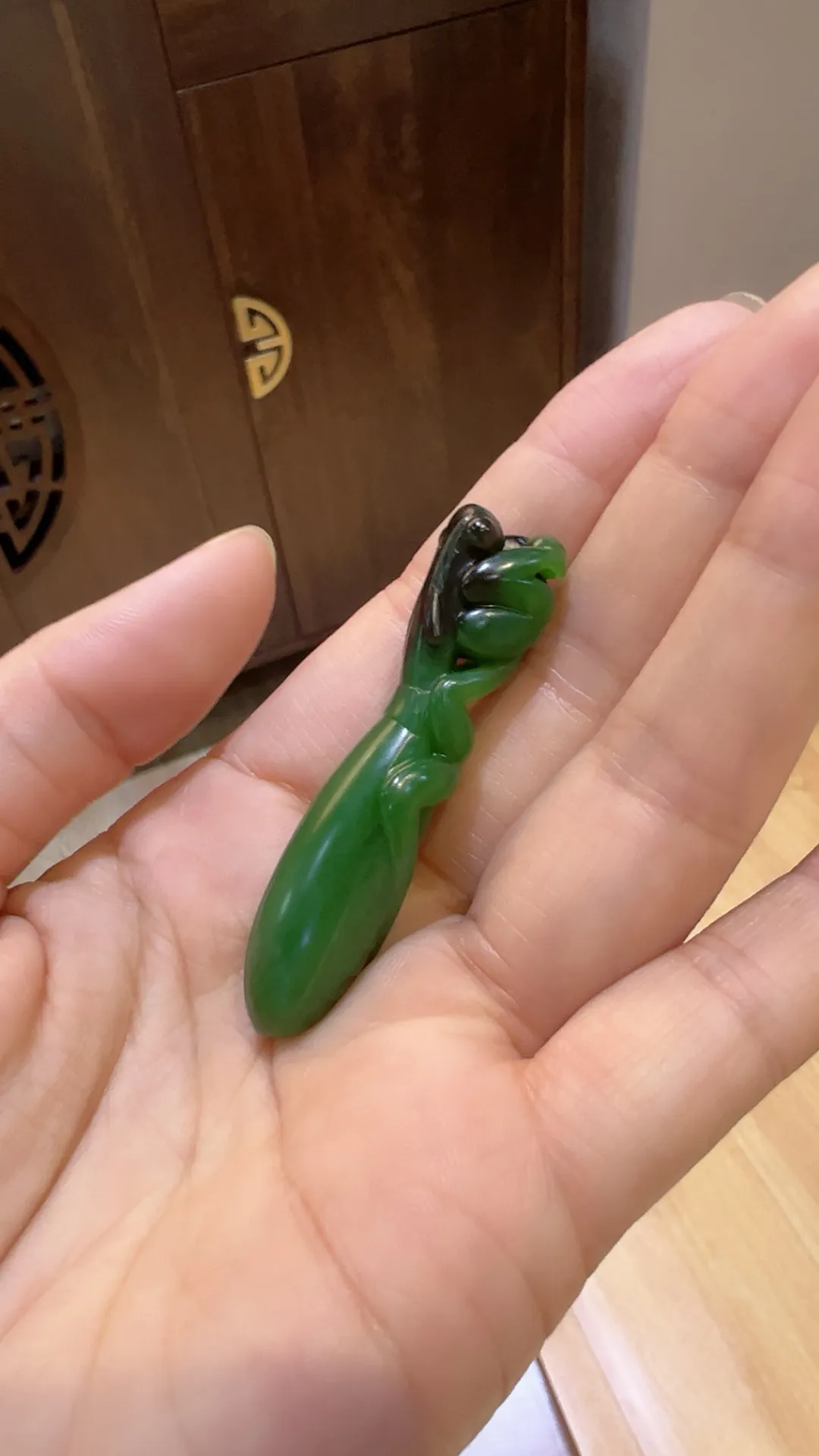 碧玉｜老坑料黑皮｜飞黄腾达