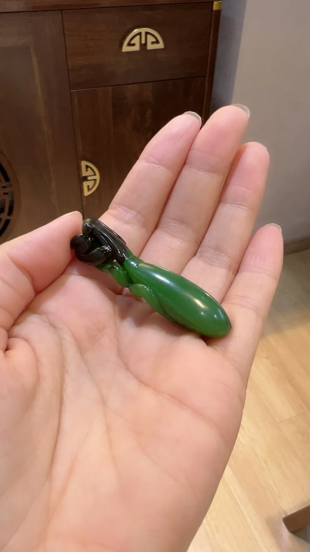 碧玉｜老坑料黑皮｜飞黄腾达