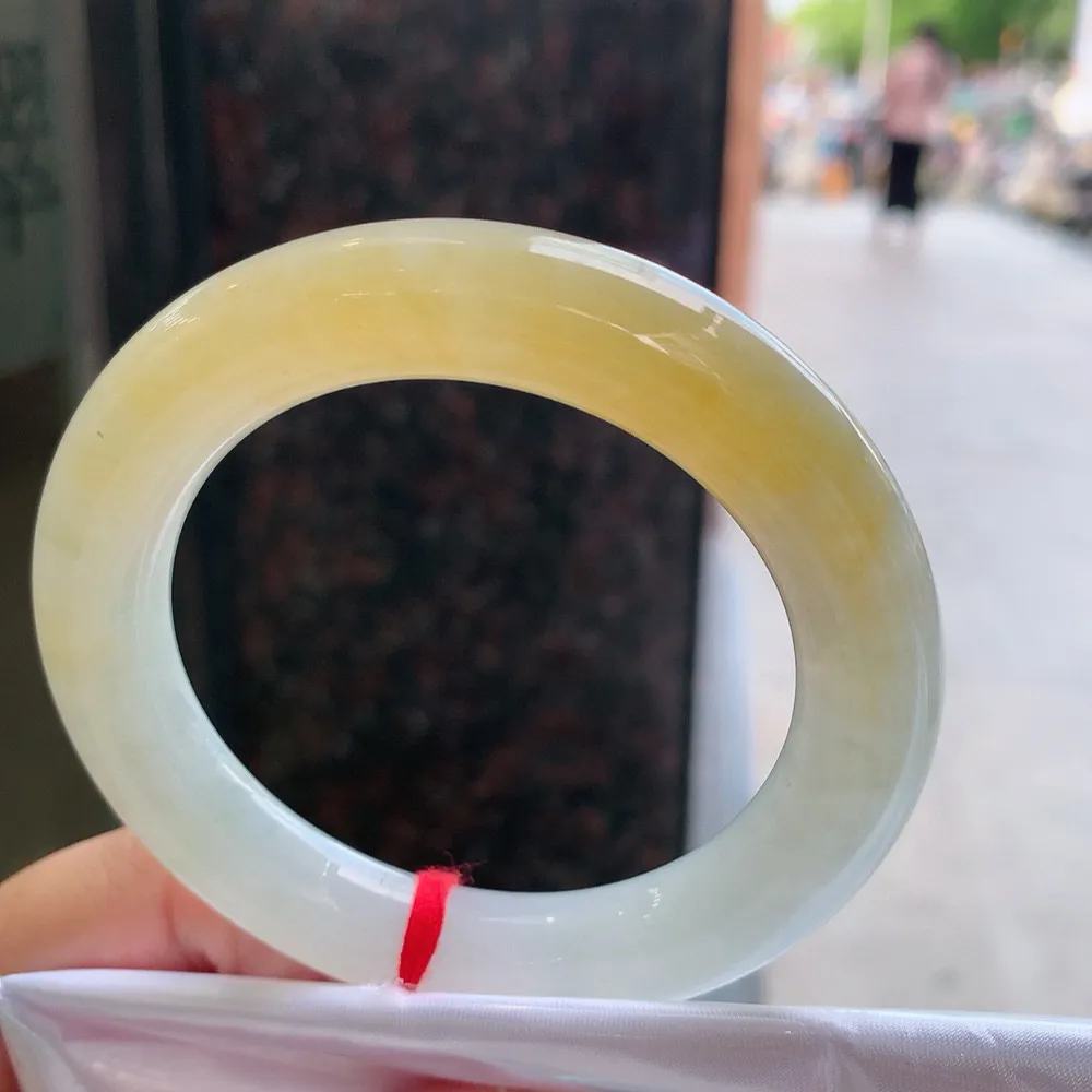 圆条冰黄翡 无瑕 尺寸:55.1/11.5/11.8  超值🥰🥰