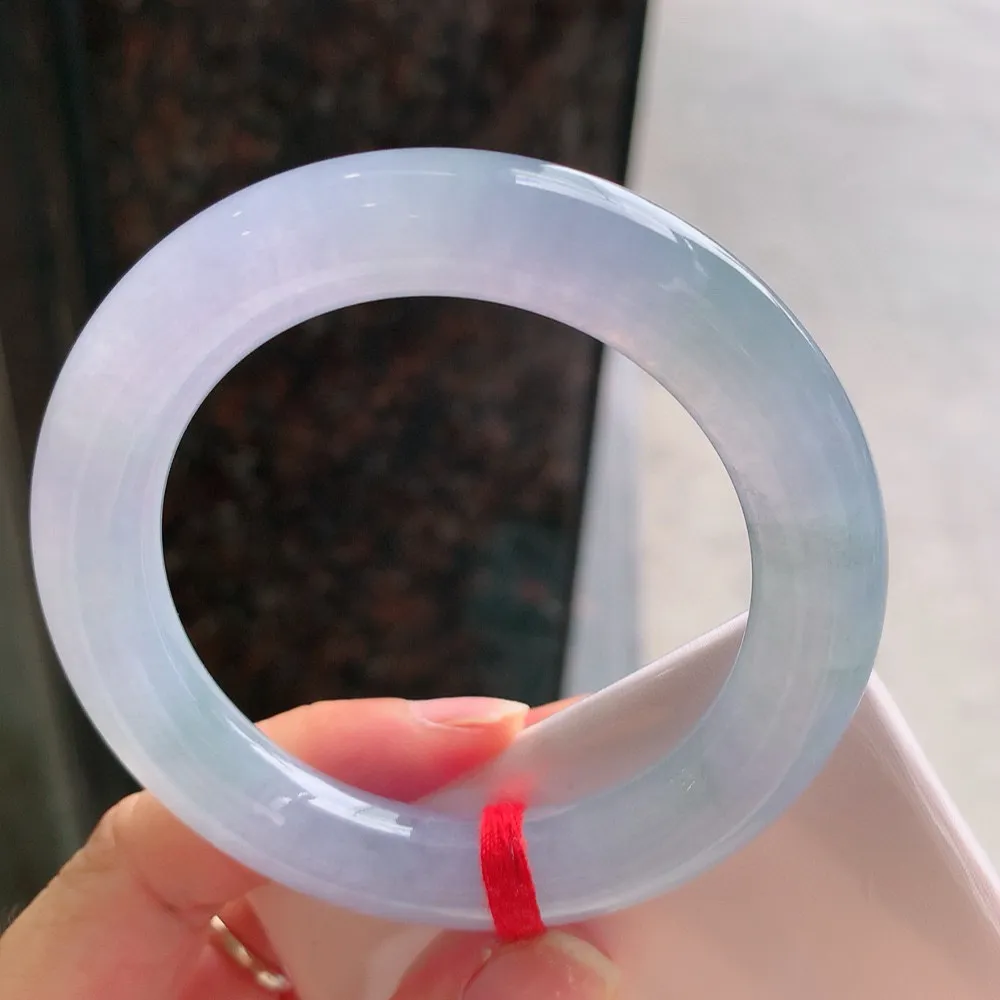 圆条冰玻紫罗兰 一丝毛纹 上手看不见 尺寸:54.3/11.4 种色俱佳️️