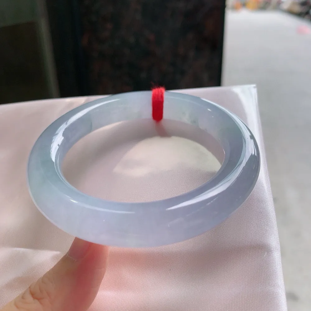 圆条冰玻紫罗兰 一丝毛纹 上手看不见 尺寸:54.3/11.4 种色俱佳️️