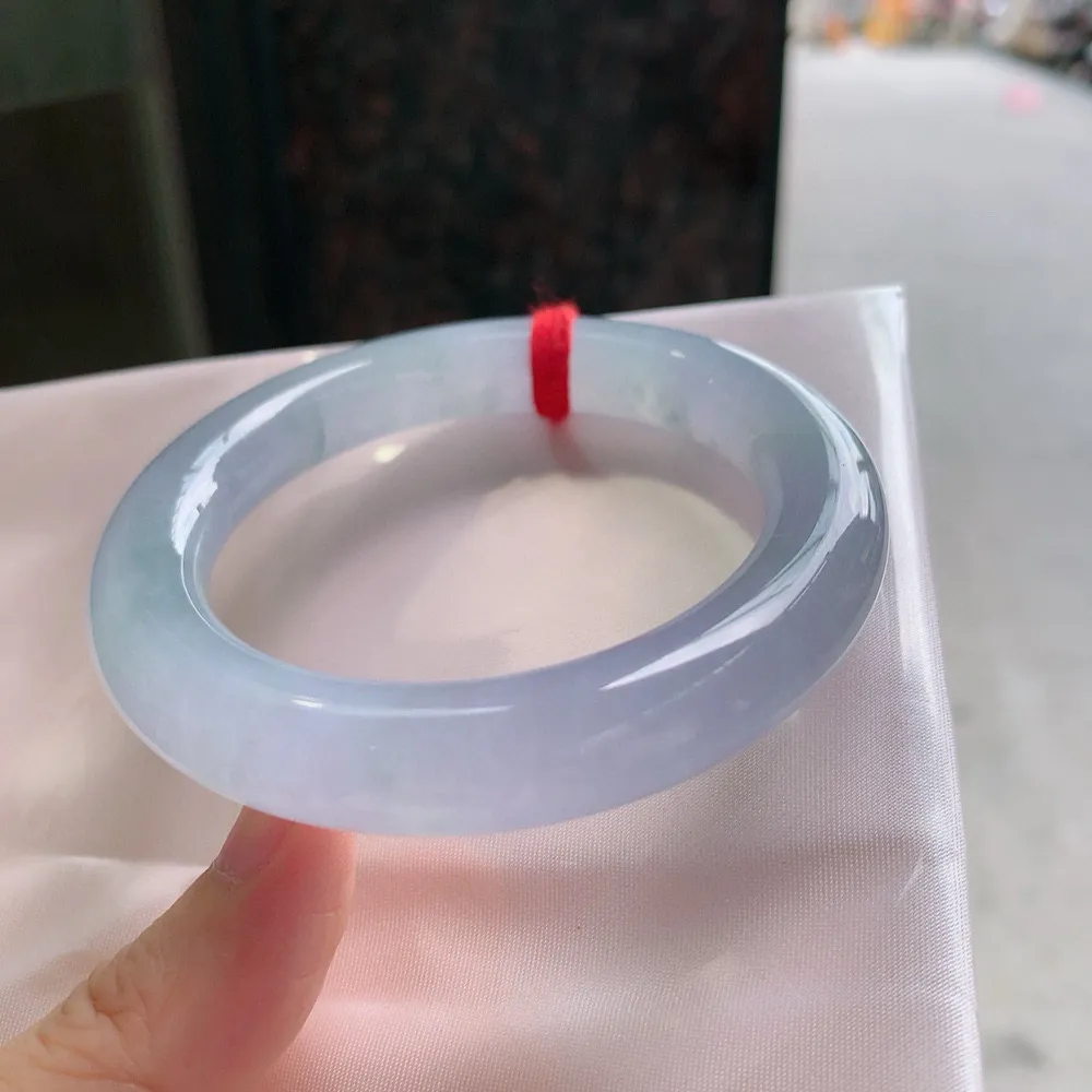圆条冰玻紫罗兰 一丝毛纹 上手看不见 尺寸:54.3/11.4 种色俱佳️️