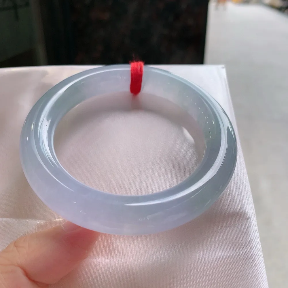圆条冰玻紫罗兰 一丝毛纹 上手看不见 尺寸:54.3/11.4 种色俱佳️️