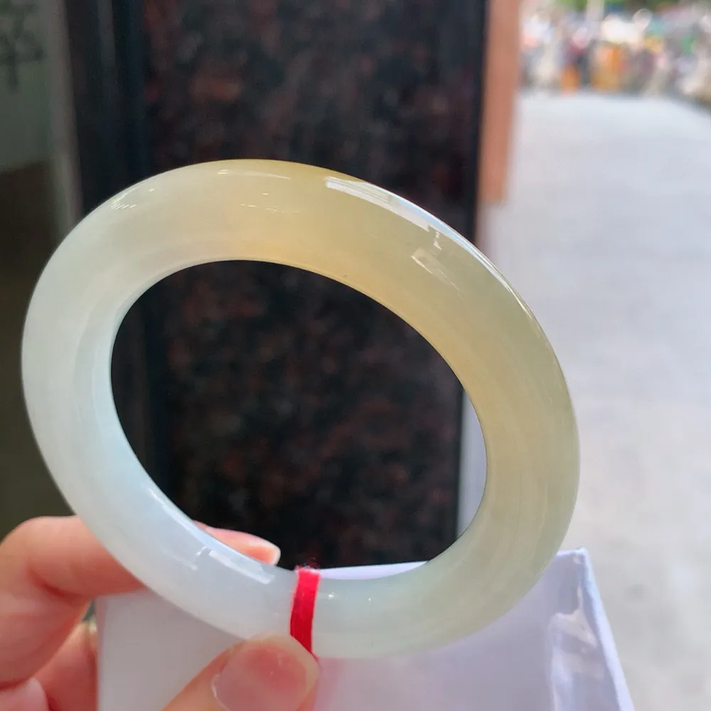 圆条冰黄翡 无瑕 尺寸:55.1/11.5/11.8  超值🥰🥰