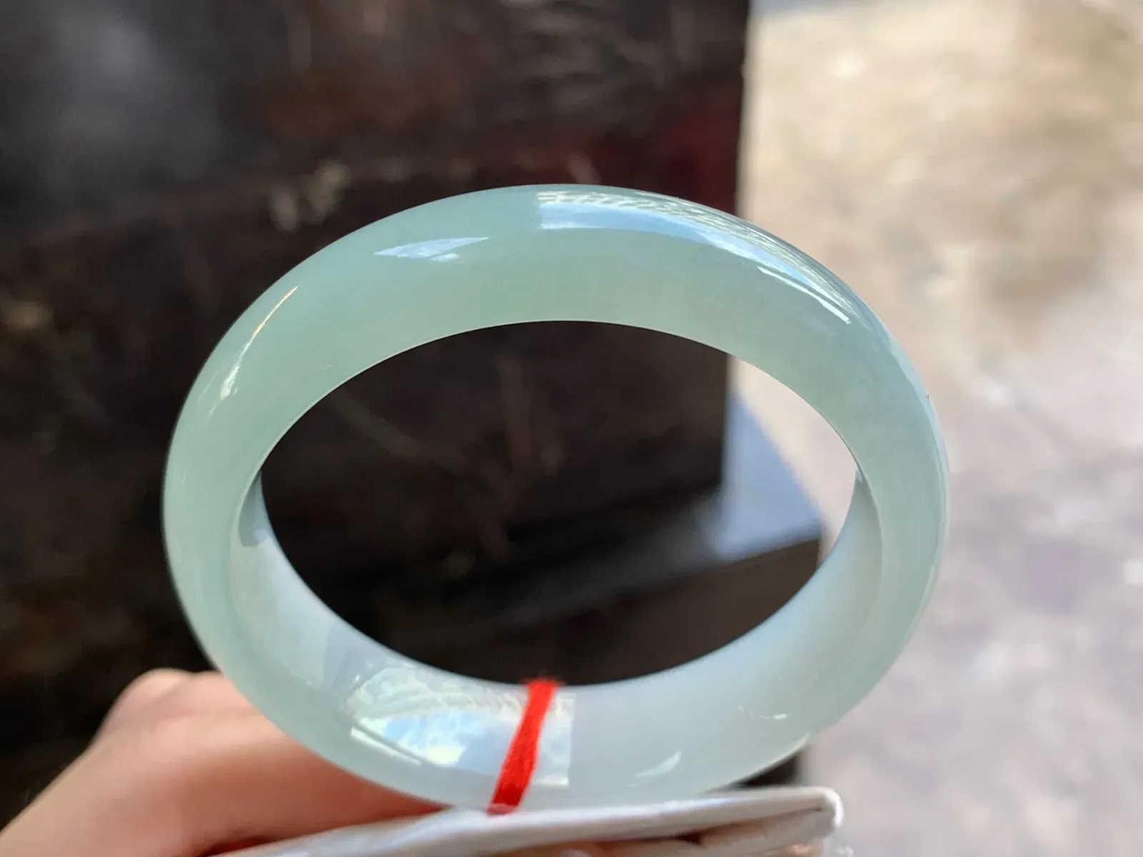 59-15.7-8

冰种宽版手镯^_^水润  清新