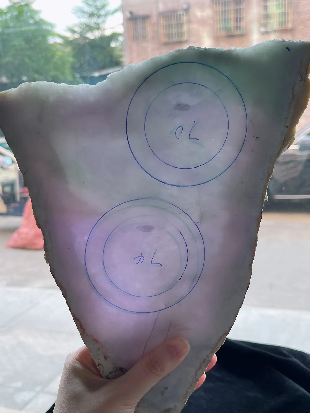 翡翠板料，⭕️正圈最大做54，圆条最大做50