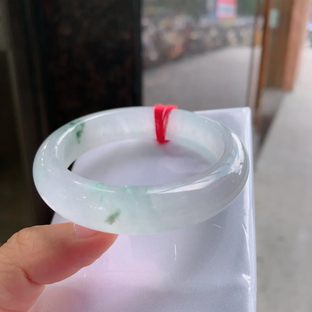 正圈冰玻飘花 无瑕 尺寸:52.5/13.1/7.9 种水好️