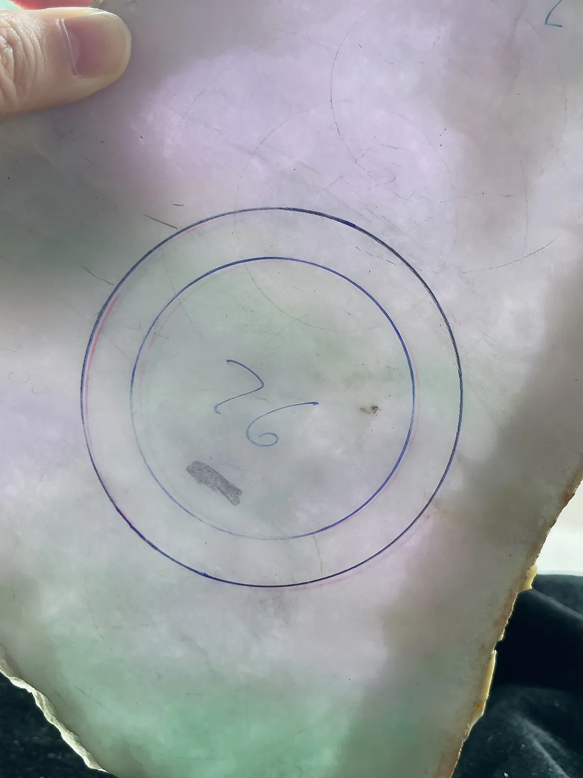 翡翠板料，⭕️正圈最大做60，圆条最大做56