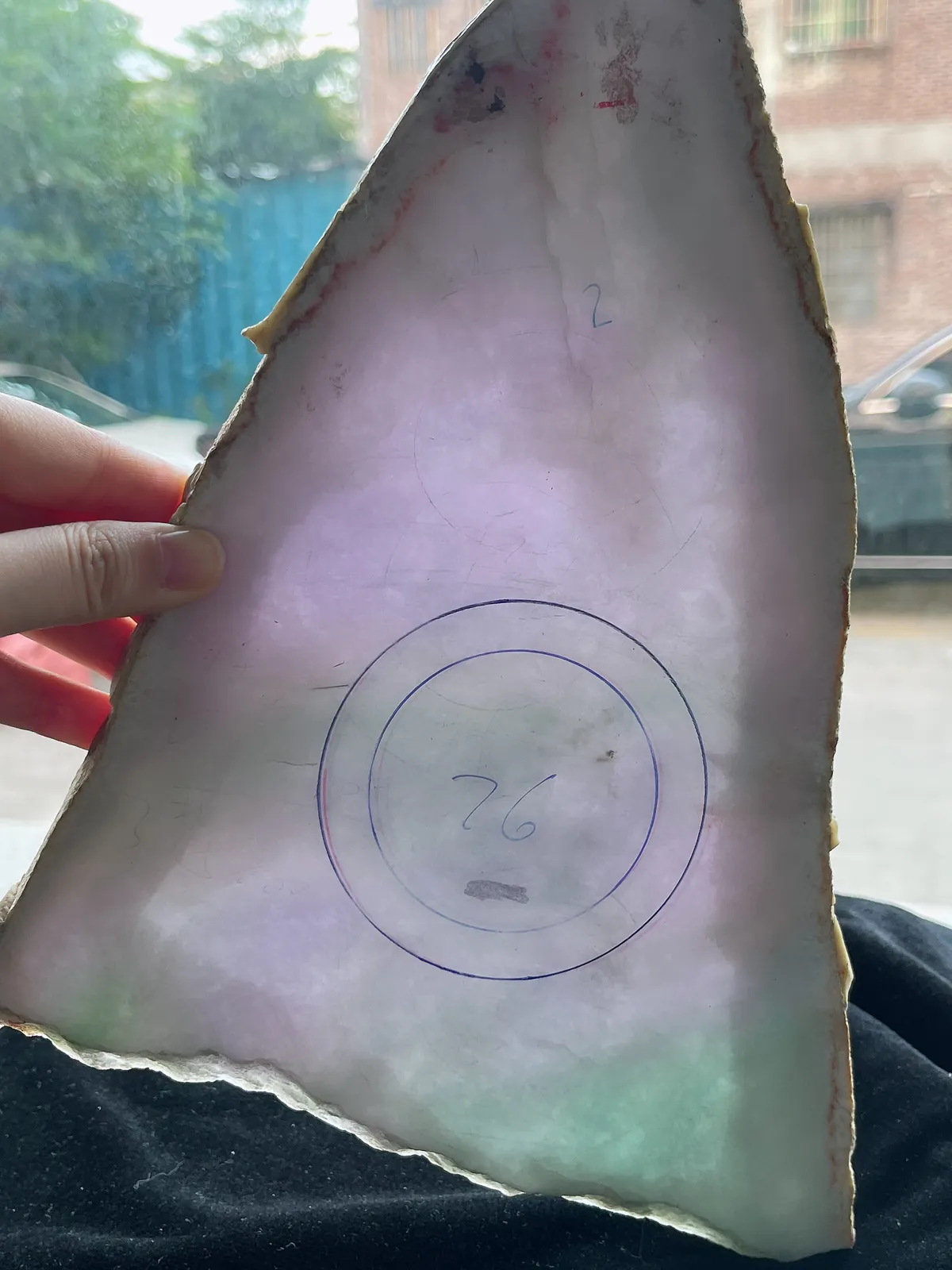 翡翠板料，⭕️正圈最大做60，圆条最大做56