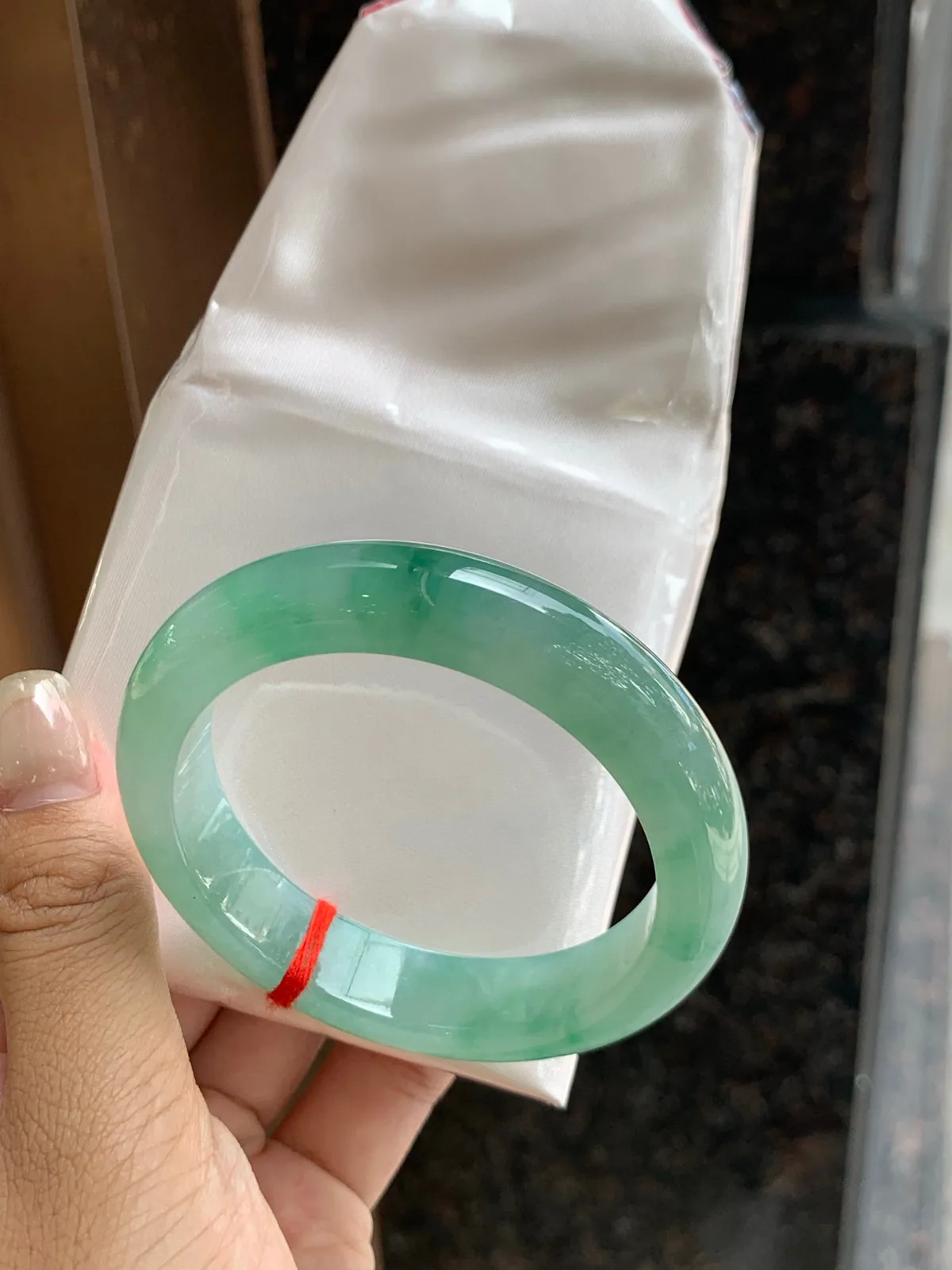𝟓𝟒#
冰飘绿花 种水佳 实物要美丽