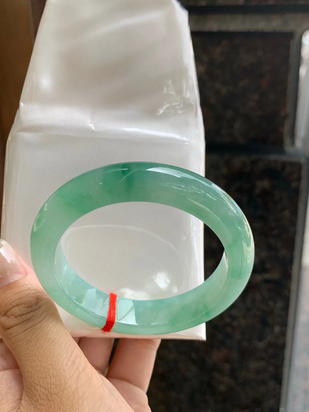 𝟓𝟒#
冰飘绿花 种水佳 实物要美丽